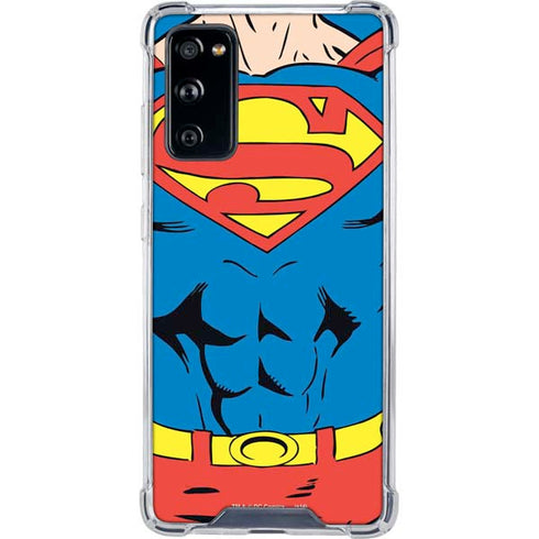 DC Comics Superman Vintage Chest Galaxy S20 FE Clear Case